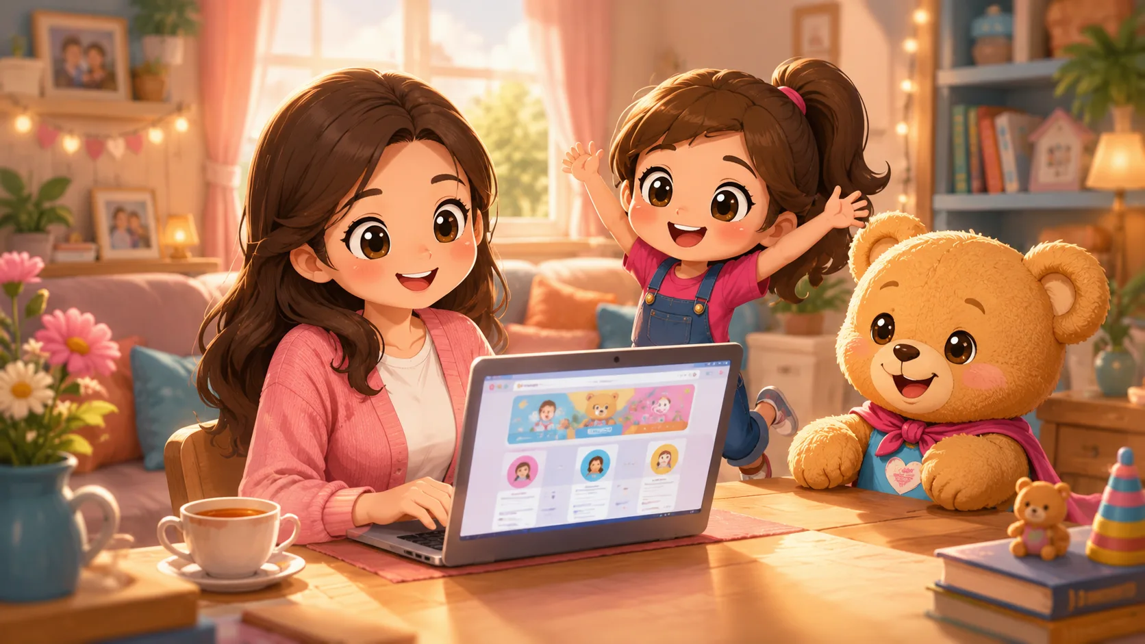 Kinderen genieten bij Teddy Kids
