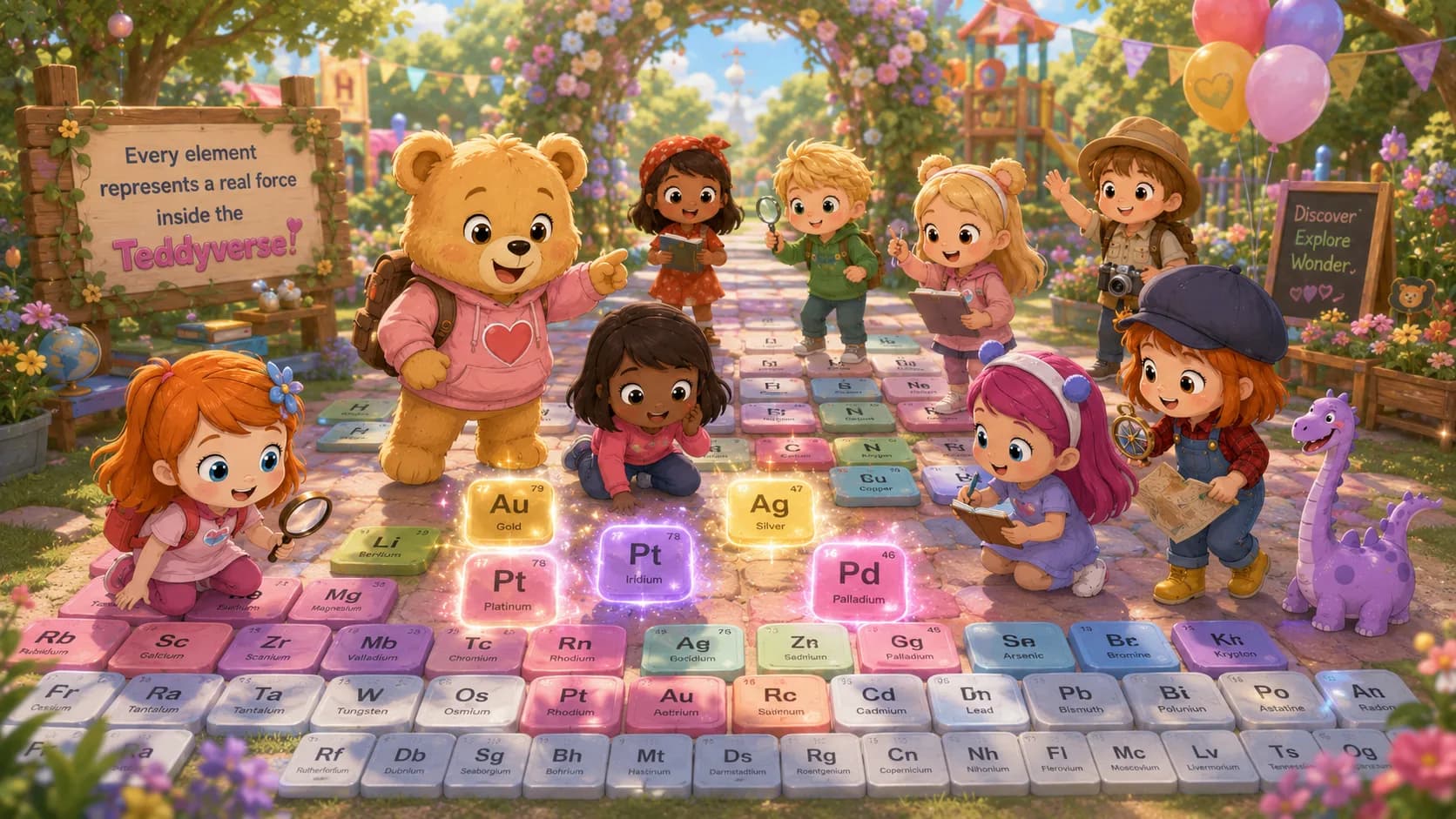 Teddy Kids Periodic Table — kids exploring the elements of who we are