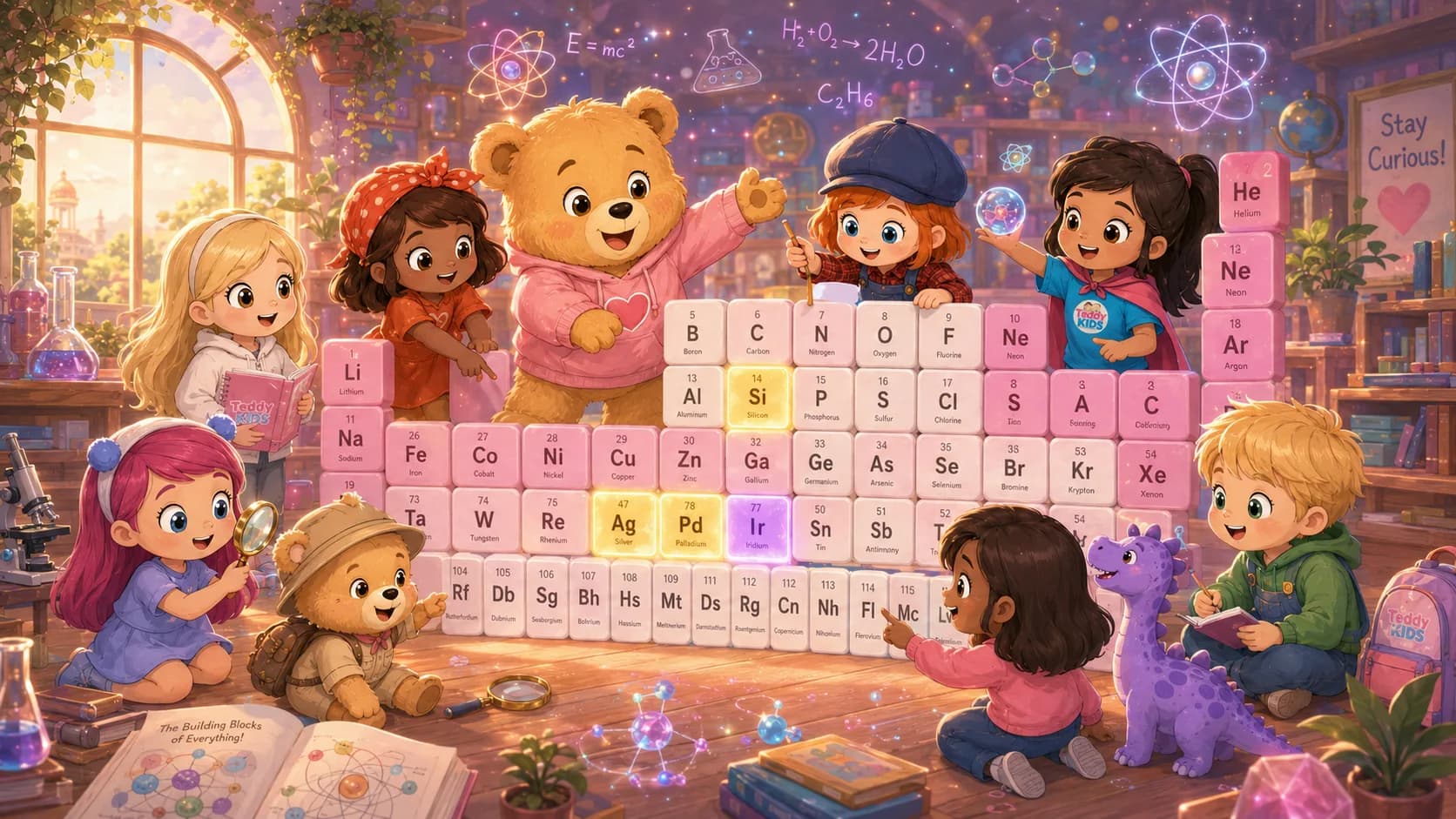 Teddy Kids Periodic Table — kids exploring the elements of who we are