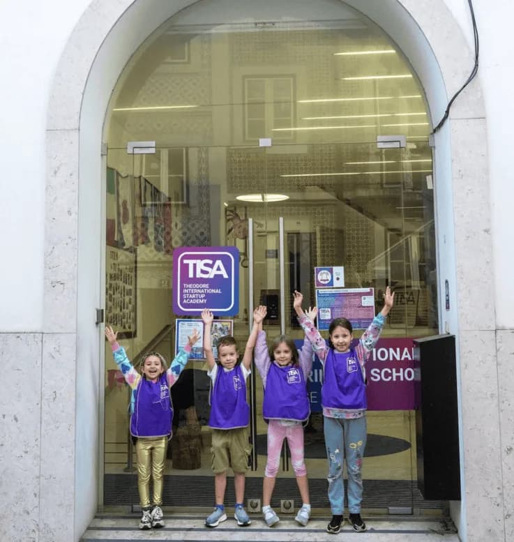 Leerlingen bij TISA Portugal