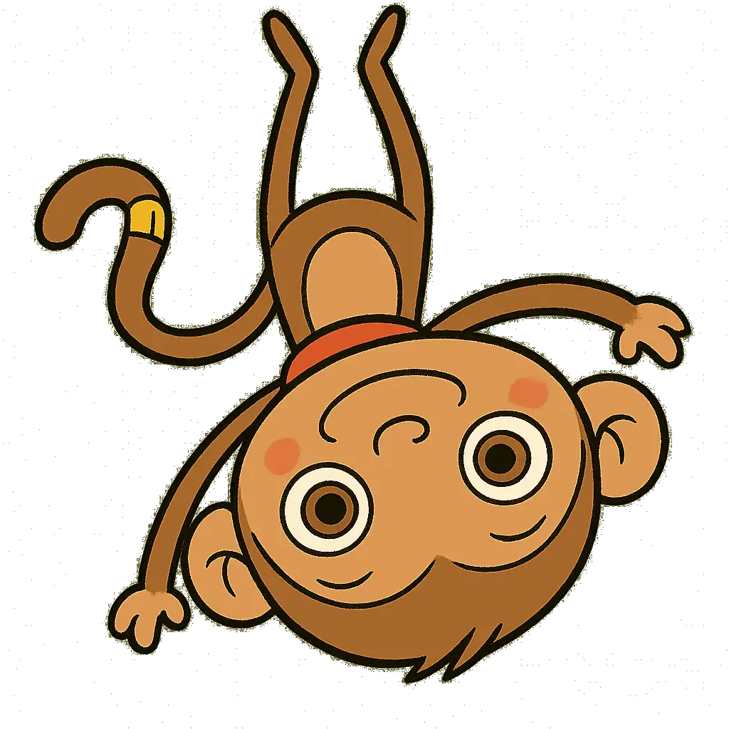 Appies, the Teddy Kids monkey, waving good morning